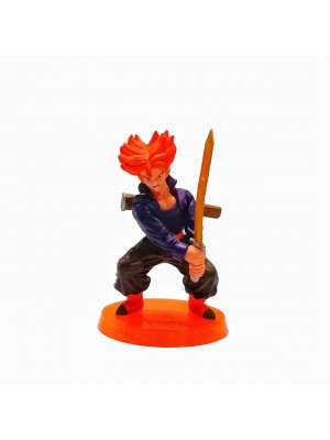 Figura mediana Dragon Ball Super Saiyan Trunks base naranja